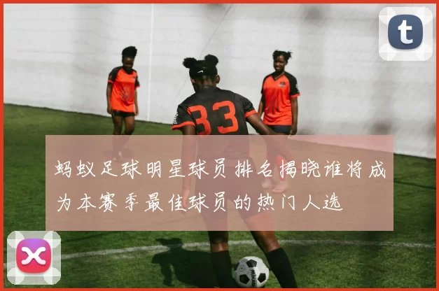 蚂蚁足球明星球员排名揭晓谁将成为本赛季最佳球员的热门人选