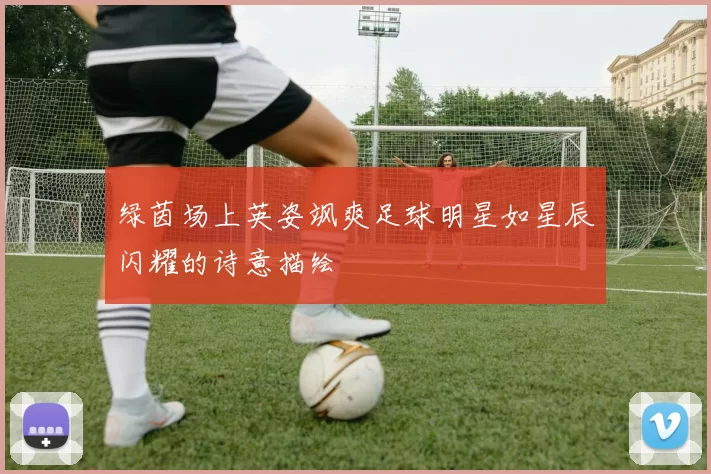 绿茵场上英姿飒爽足球明星如星辰闪耀的诗意描绘